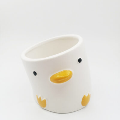 Indoor Balcony Green Plant Yellow Duck  Pig Small Flower Pot