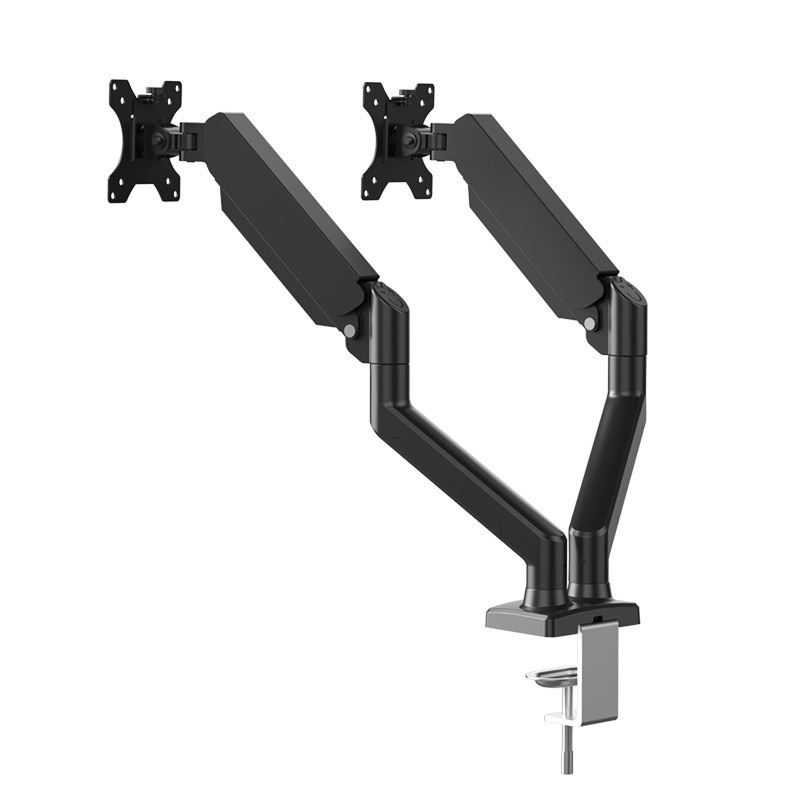 Dual-monitor Stand With Integrated Bracket, Desktop Base, And Cantilever Arm - Image 4