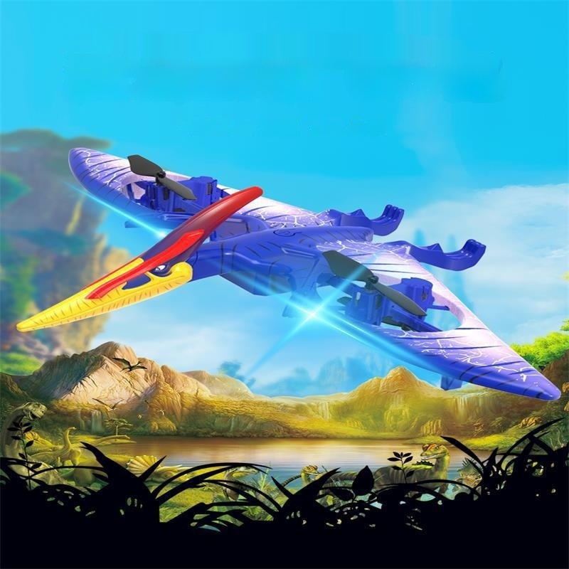 Cross-border 24G Remote-controlled Unmanned Vehicle Cool Sound Effect Sailing Night Light Boy Simulation Pterosaurus