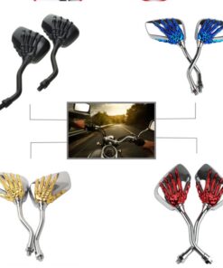 Alternative view of Motorcycle Modified Skeleton Skull Hand Claw Shadow Rearview Mirror