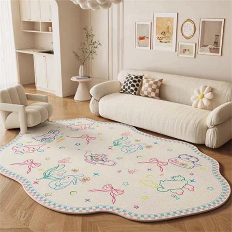 Bedside Rug Mat Home Use Cream Style Floor Mat - Image 9