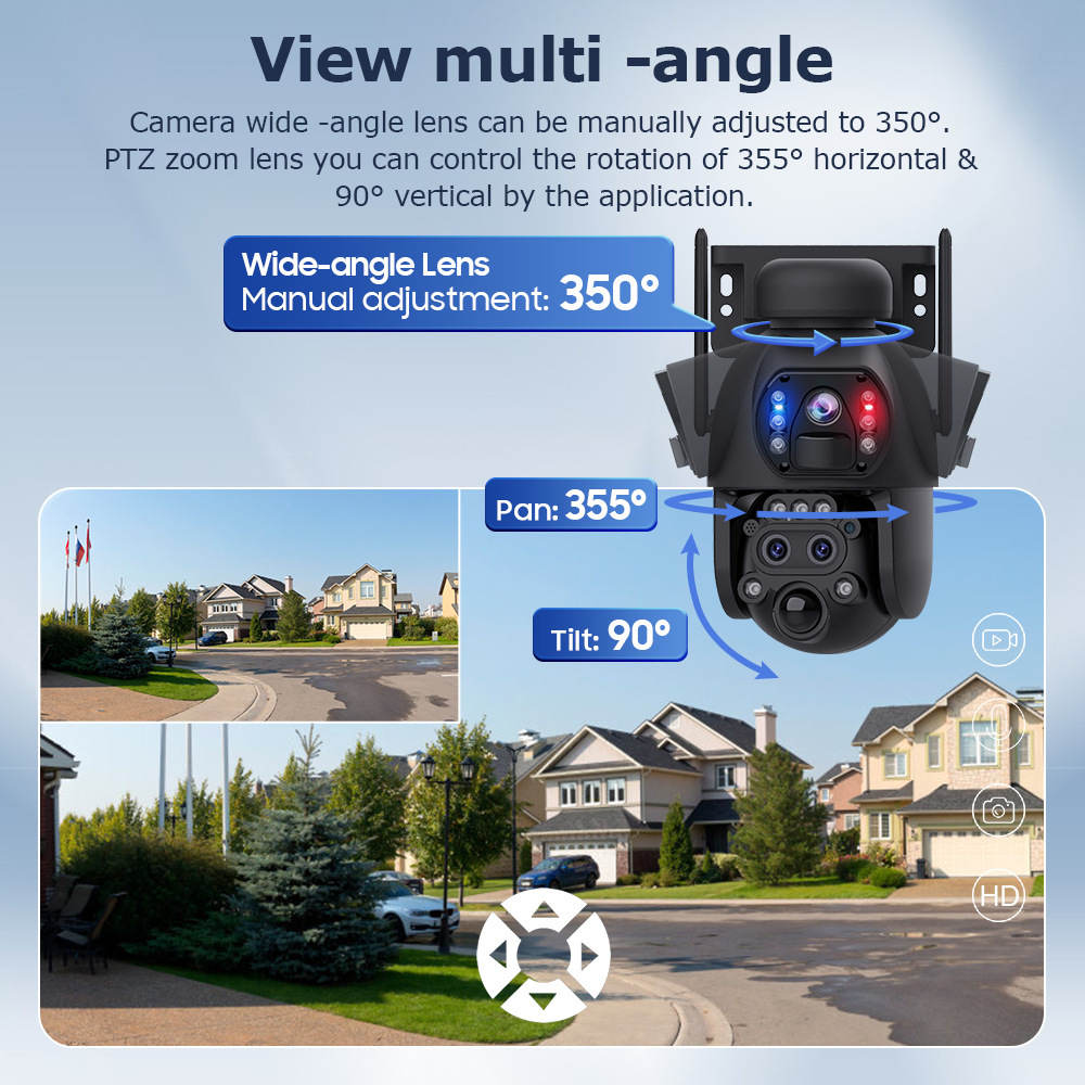 4G Trinocular Solar Camera 15x Zoom