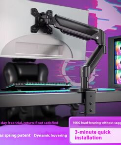 Alternative view of 32-inch Computer Monitor Punch Free Rack Mechanical Arm
