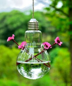 Alternative view of Hanging Transparent Hydroponic Glass Crafts Bulb Vase
