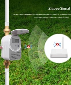 Graffiti Zigbee Smart Valve Ultrasonic Water Meter IP68 LCD
