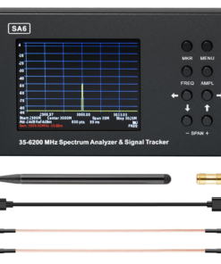 SA6 6Ghz Portable Spectrum Analyzer, 3.2 "Color Touch Screen 35 Mhz to 6200 Mhz Handheld Micro Frequency Analyzer, 2-In-1 Signal Generator for Wi-Fi 2G 3G 4G LTE, CDMA, DCS, GSM, GPRS, GLONASS