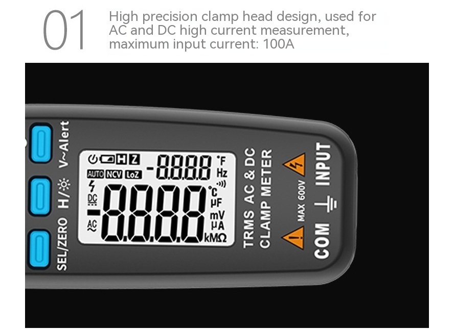Low Impedance DC Auto Repair Handheld Clamp-type Multimeter - Image 6