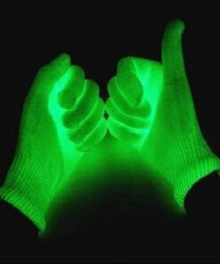 Fluorescent LED Performance Lighting Group Dance Gloves
