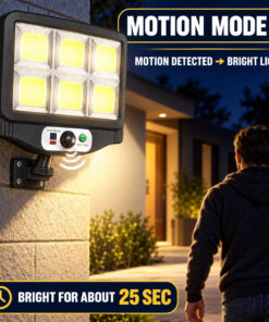 Alternative view of Solar Powered Rechargeable Motion Sensor COB LED Work Light 1500mAh For Auto W781 6 Street