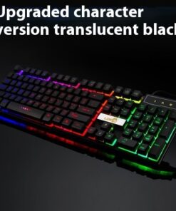 Industry gaming keyboard glowing usb cable gaming keyboard