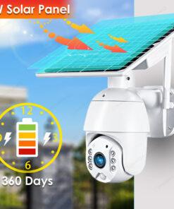4G SIM Card Security Protection LTE Camera 1080P IP WIFI Wireless Smart Home CAM 8W Solar Panel Battery Outdoor Night Vision