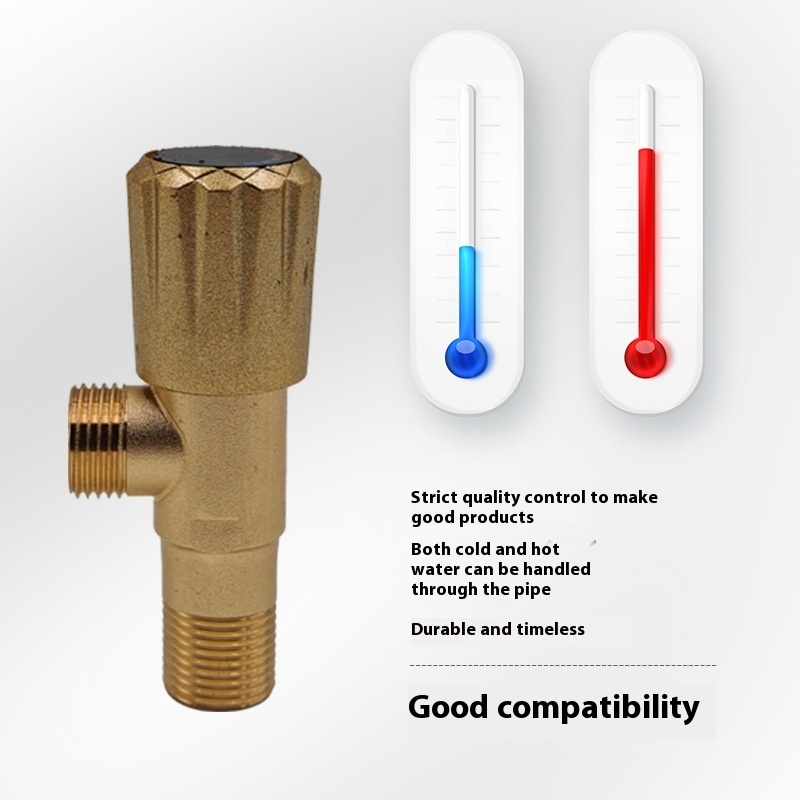 Household Copper Hot And Cold Water Angle Valve - Image 2
