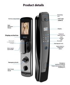 Home Fully Automatic Fingerprint 3D Facial Recognition Smart Lock - Image 3