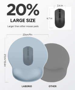 Alternative view of Mouse Pad with Wrist Rest for Desktop Large Ergonomic Mouse Mat(Light Blue)
