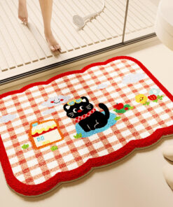 Thickened Plush Water-absorbent Bathroom Floor Mat - Image 8