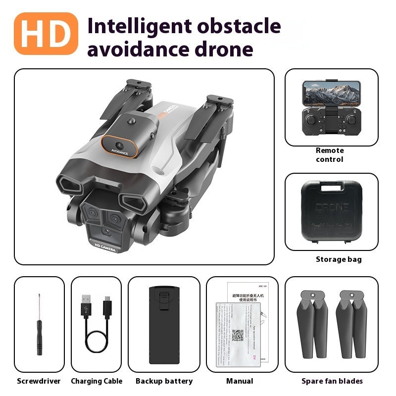UAV Three-side Obstacle Avoidance Remote Control HD Aerial Photography Four-axis - Image 7