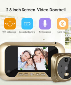 2.8 Inch Infrared Night Vision Camera Video Intelligent Electronic Peephole Visual Peephole Doorbell - Image 5