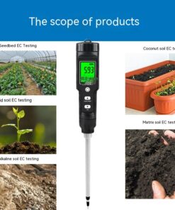 Alternative view of Thermometer Soil Conductivity Meter Water Quality Hydroponic Planting Instrument