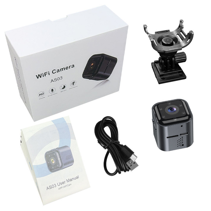 Hot-selling AS03 Camera HD Night Vision Security Home Smart WiFi Voice Remote Viewing Camera - Image 4