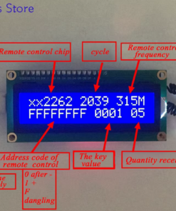 Alternative view of 315MHZ/433MHZ Remote Control Analyzer