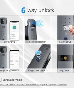 Face Recognition Anti-theft Fingerprint Password Smart Door Lock - Image 4