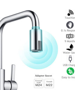 Alternative view of Smart hot and cold sensor faucet infrared sensor