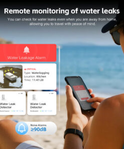 Alternative view of Immersion Sensor Remote Smart Home Wi-Fi Leak Alarm Double-sided Water Level Sensor Detector