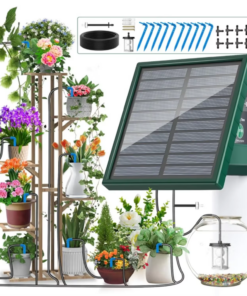 Alternative view of Solar Irrigation System for Garden Balcony Automatic Drip Irrigation System DIY Garden Watering System Drip Hose Irrigation