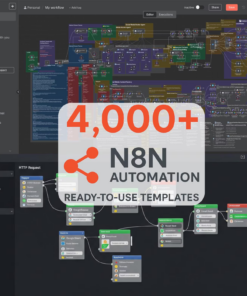 4000+ N8N Automation Templates Mega Bundle | AI & Social Media Workflows | Content Creation, Marketing, Business Automation Toolkit.