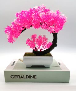 Artificial Plant Potted Moon Camellia Small Tree Bonsai Indoor Furnishings