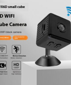 Mini Square Wireless WiFi Camera - Portable Small Security Cam with Remote View Support for Home Office Surveillance