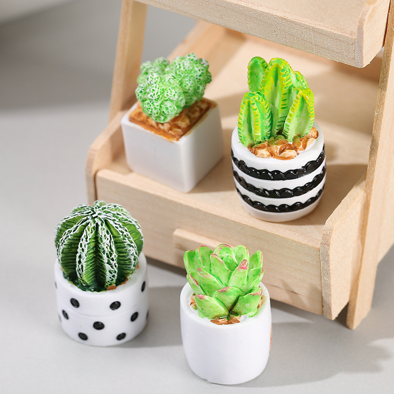 Indoor Cactus Potted Plant Shape Table Decoration - Image 5