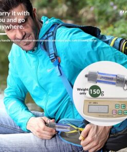 Outdoor Water Purification Filter Survival Portable Straw Water Filter Wilderness Water Purification Tool