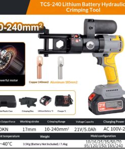 Lithium-ion Hydraulic Crimper Electrically Rechargeable Wire Crimping Tool - Image 6