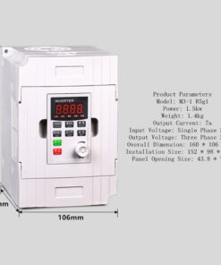 Inverter Three-Phase 380V Speed Controller 0.75/1.5/2.2/3/7.5kw