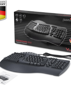 Wired Ergonomic PERIBOARD-512 Keyboard with Wired Portable Ergonomic Mouse PERIMICE-519 - Image 5