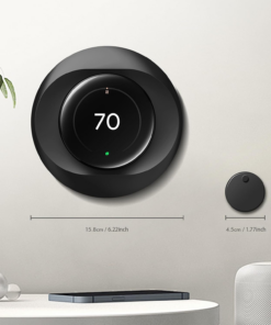 Wall Plate Cover for Google Nest Learning Thermostat 4Th Gen, Black - Image 5