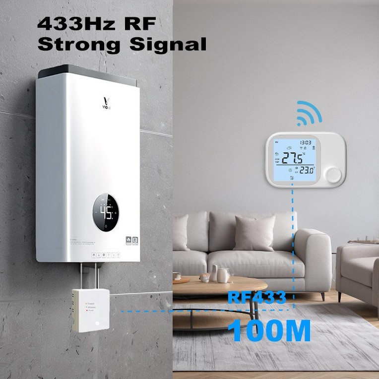 Smart Wi-Fi Wall-Mounted Boiler Thermostat - Image 4