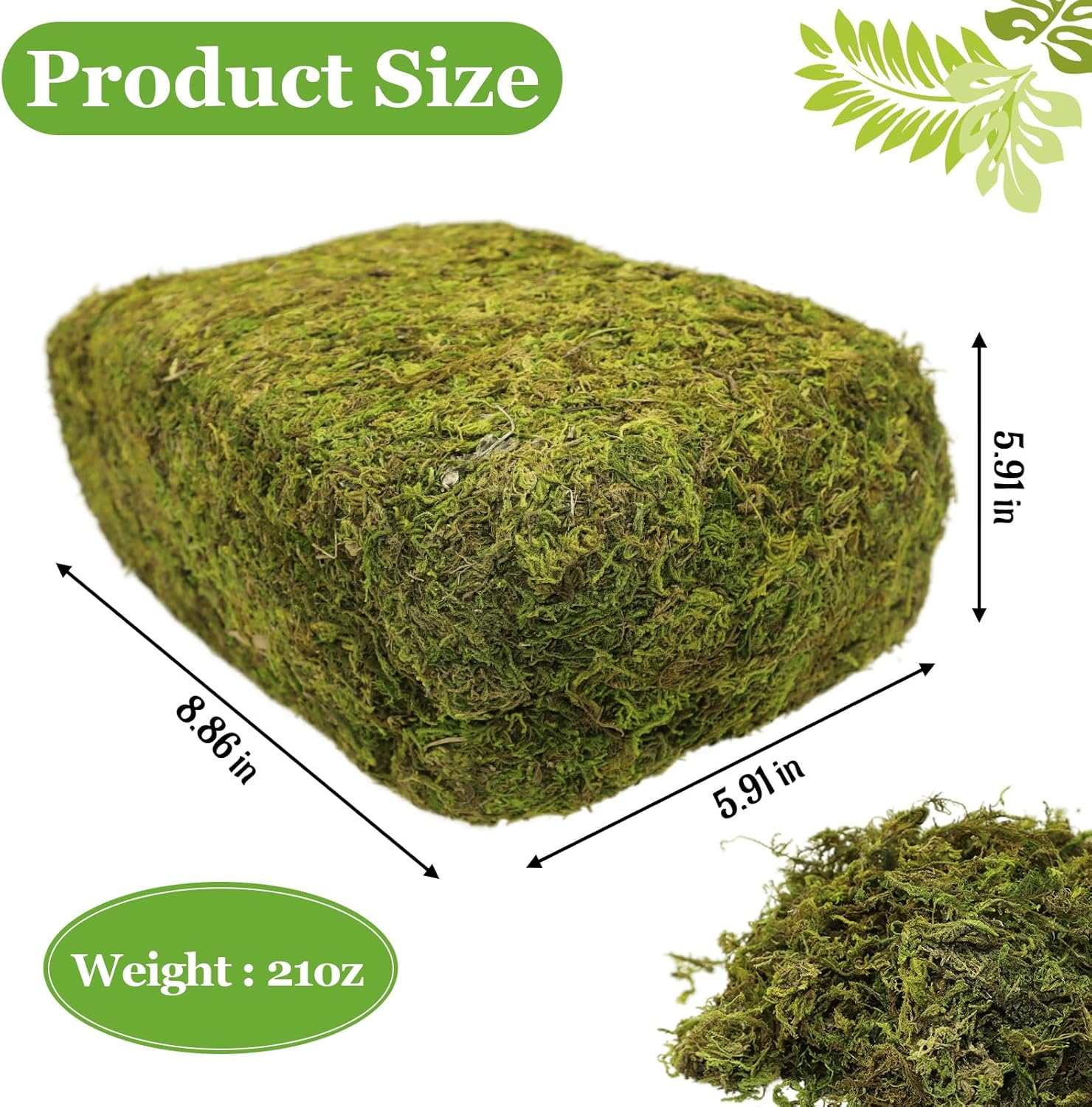 1.3LB Natural Moss Artificial Fake Moss Alternative for Plants Indoor - Image 3