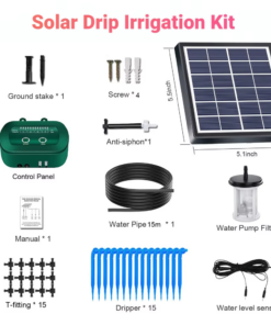 Alternative view of The Solar Drip Irrigation Outdoor Intelligent Irrigation System Is Equipped with a 1800Mah Battery for Timed Irrigation of Plant
