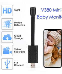 Alternative view of Smart Baby Monitor V380 1080P Mini IP Camera Wireless WiFi Camera Security Surveillance CCTV Camera Loop Recording Camera