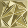 Diamond 3D Wall Panels, Champaign Gold, 12''X12'', 33 Pack