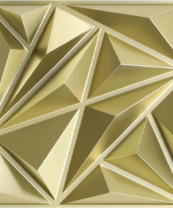 Diamond 3D Wall Panels, Champaign Gold, 12''X12'', 33 Pack