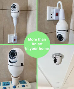Alternative view of 360 Degree Light Bulb Camera Wi-Fi IR Night Smart Home Wireless Security E27 Audio Baby Monitor Auto Tracking Home Security Camera