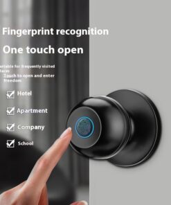 Smart Round Door Lock Ball Lock Household Smart Lock One Hold Open Fingerprint Lock