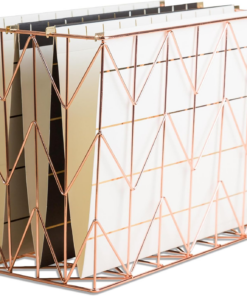 Alternative view of Hanging File Desk Organizer, Rose Gold Wire Metal - 854U02-06