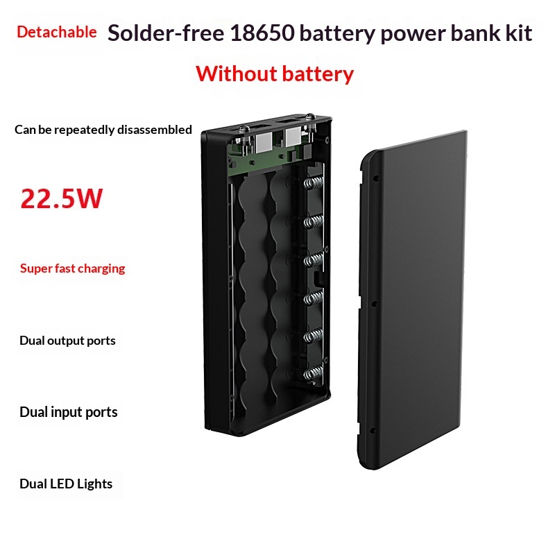 18650 Weld-Free Battery Holder Kit Lithium Battery Case - Image 4