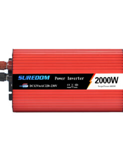 Car Inverter Solar Power Adapter With Dual USB 12V To 220V