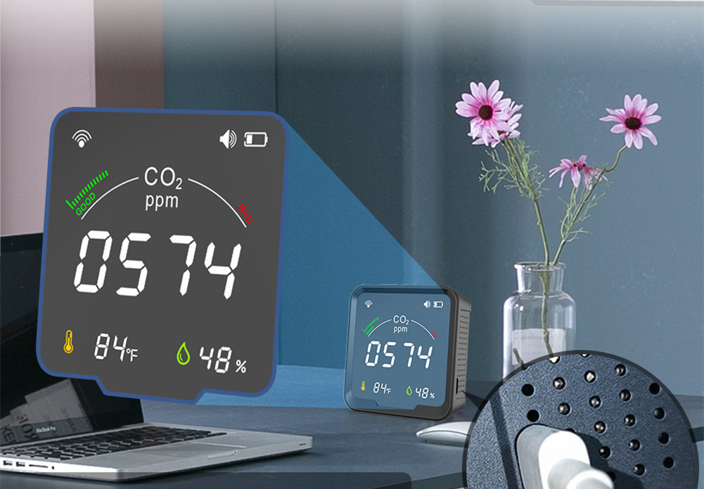 LED Color Screen Graffiti WIFI Smart Home Temperature And Humidity Sensor - Image 6