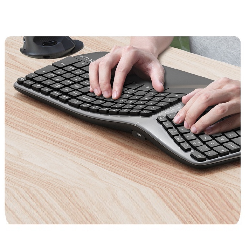 GM901 Ergonomic Keyboard Bluetooth 2.4 Wireless Silent - Image 2